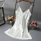 Lace Patchwork Camisole Nightdress – Sexy Sleepwear for Wedding Night
