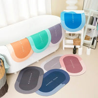 Absorbent Non-Slip Bath Mat – Soft Microfiber Rug for Bathroom and Kitchen