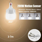 Portable LED Camping Lantern – Rechargeable Motion Sensor Light for Outdoor Emergencies