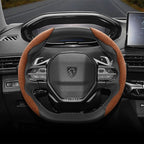 Suede Steering Wheel Cover – Anti-Slip Segmented Grip for Peugeot Vehicles