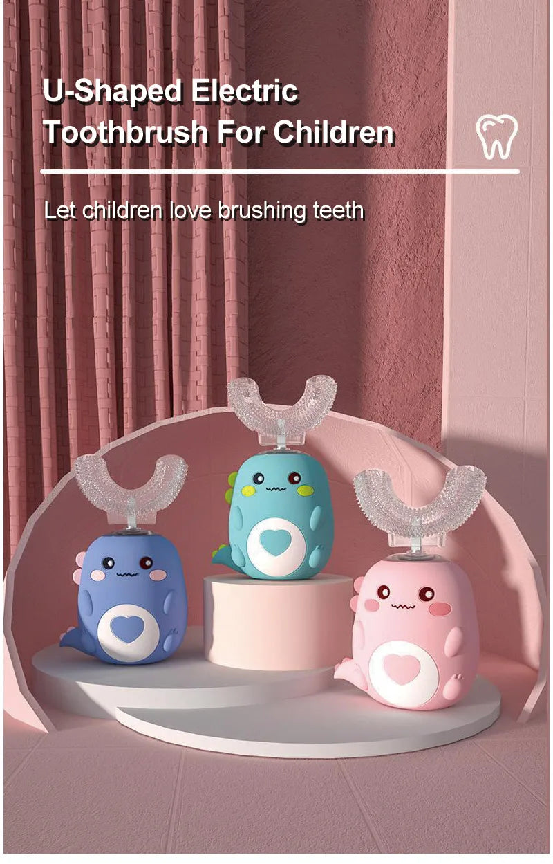 U-Shaped Electric Toothbrush – Silicone Sonic Rechargeable Kids Toothbrush
