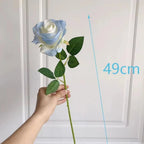 Artificial Silk Rose – Realistic Floral Decor for Weddings and Home Gifts