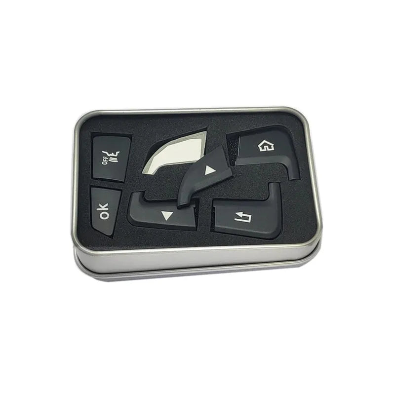 Steering Wheel Button Trim – Decorative Stickers for Mercedes Benz Interior