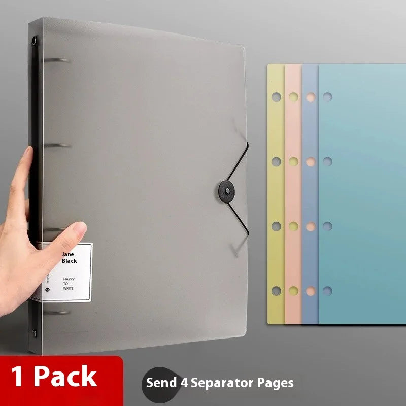 Four Hole A4 Binder – Durable Data Storage Folder for Office Notes