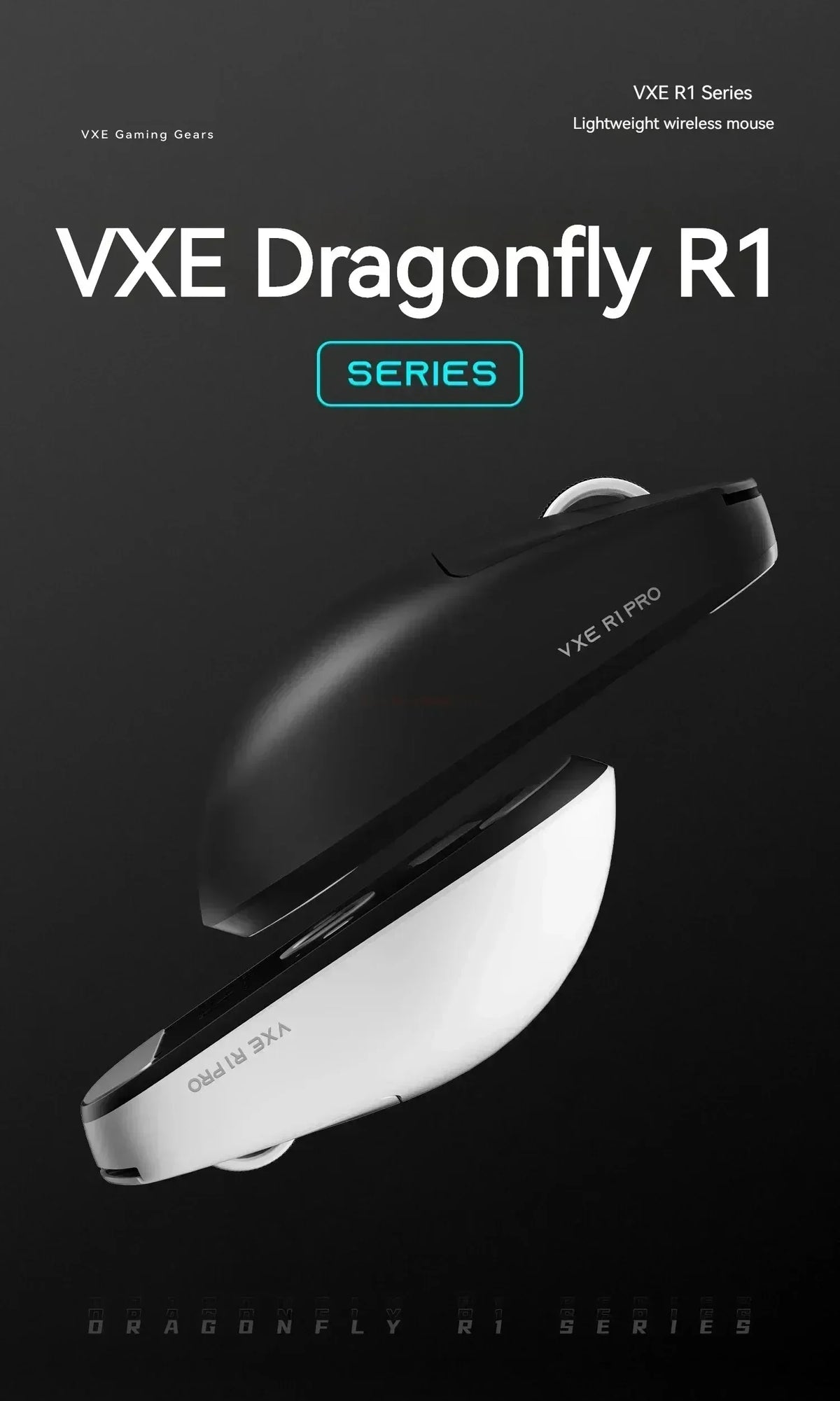 Vxe Dragonfly R1 ProMax Gaming Mouse – Lightweight Ergonomic Wireless for Esports