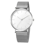 Minimalist Quartz Wristwatch – Slim Mesh Strap for Casual Business Wear
