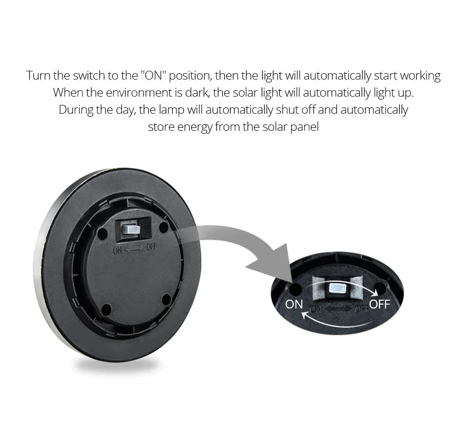 Solar LED Disk Lights – Waterproof Outdoor Landscape Path Lighting for Garden