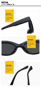 Vintage Cat Eye Sunglasses – Oval Elliptic Frames for Women UV Protection