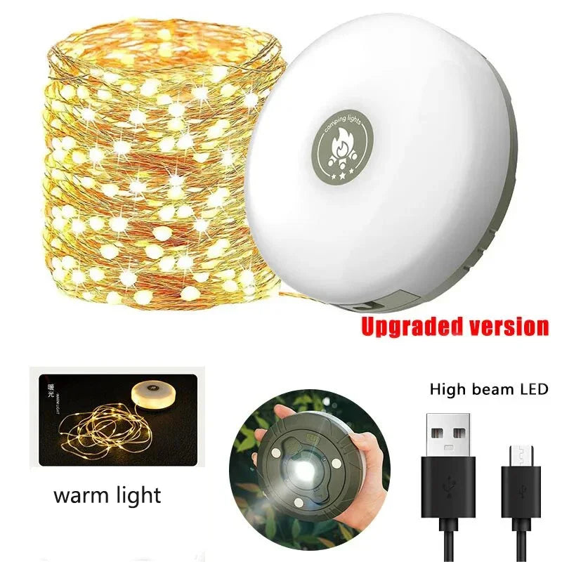 Waterproof LED Camping Strip Light – 10M Atmosphere Belt for Outdoor Decor