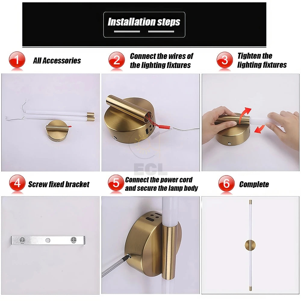 Minimalist LED Wall Light – Dimmable Indoor Fixture for Living Room Bedroom
