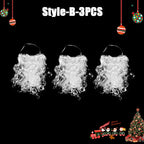 White Santa Claus Beard – Simulated Costume Prop for Christmas Cosplay