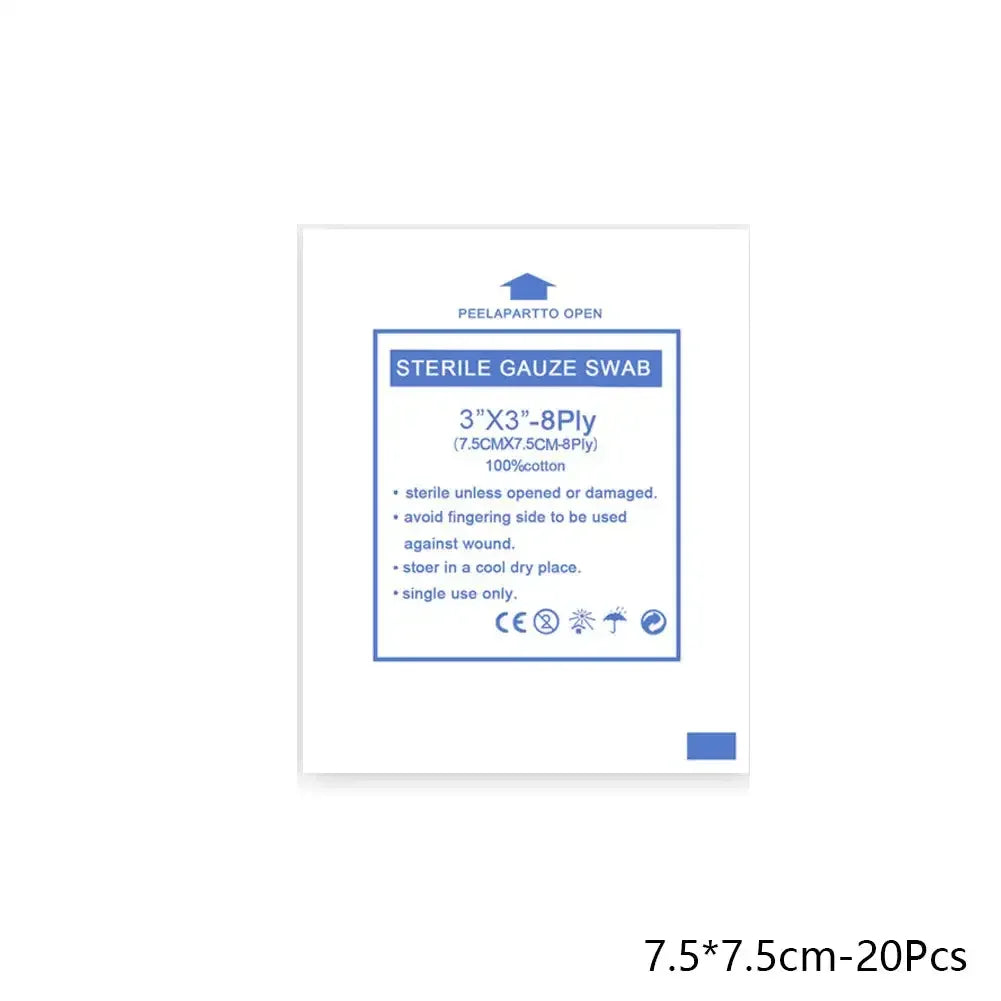 Sterile Cotton Gauze Pads – 8-Layer Medical Wound Dressing for First Aid
