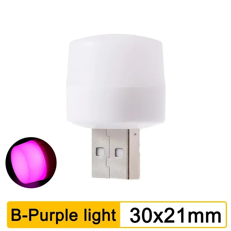 Mini USB LED Night Light – Portable Eye Protection for Bedroom Reading