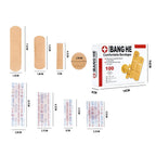 Waterproof Adhesive Bandages – Multi-Size Sterile Plasters for First Aid Kits