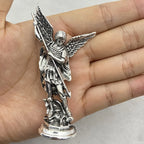 Saint Michael Archangel Figurine – Zinc Alloy Sculpture for Home Desk Decor