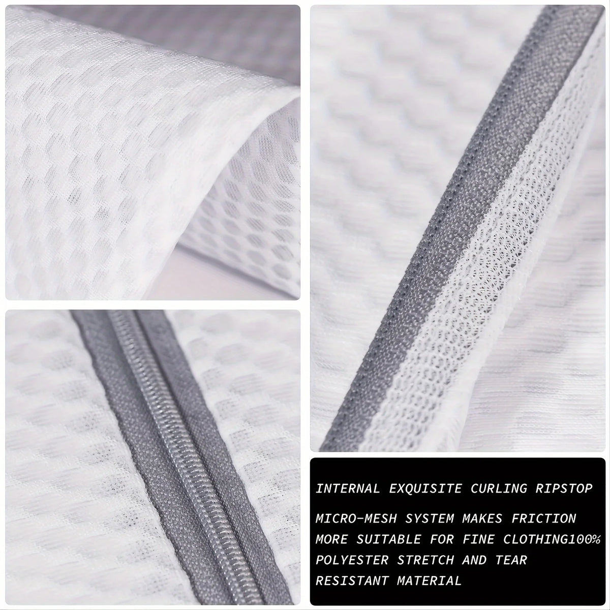 Honeycomb Mesh Laundry Bags – Durable Zippered Pouches for Delicate Washing