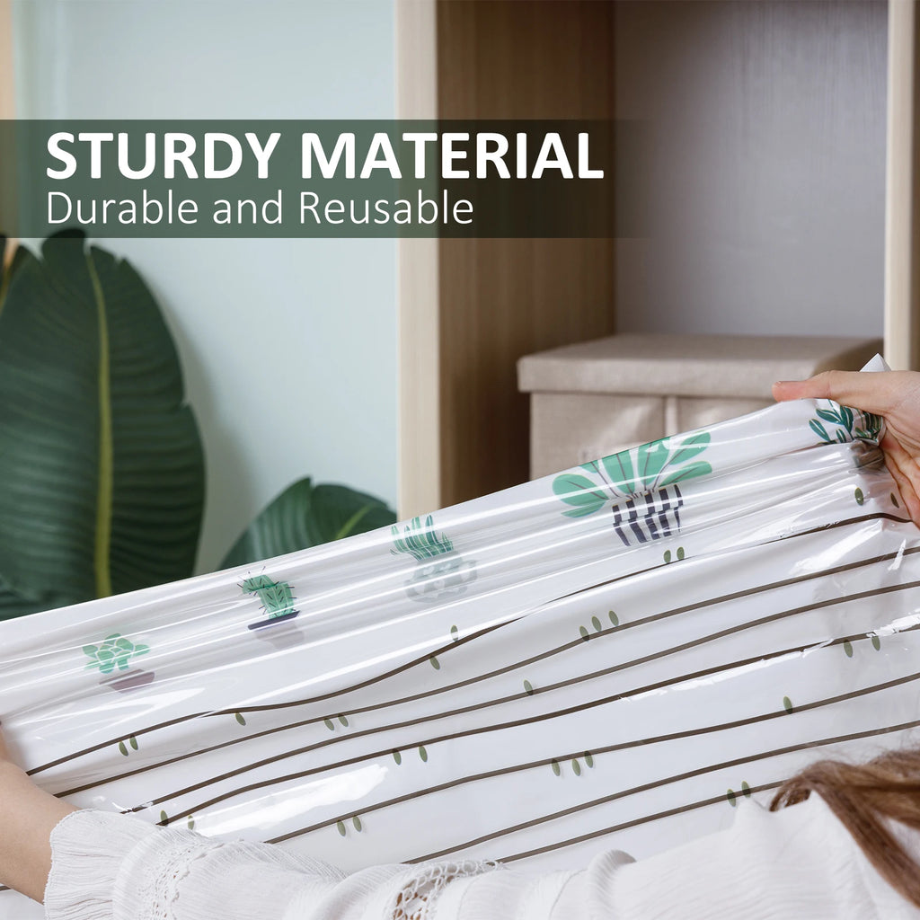 Cubic Vacuum Storage Bags – Large Plastic Compression Seals for Travel Packing