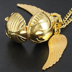 Vintage Gold Fairy Ball Quartz Pocket Watch – Pendant Necklace Gift