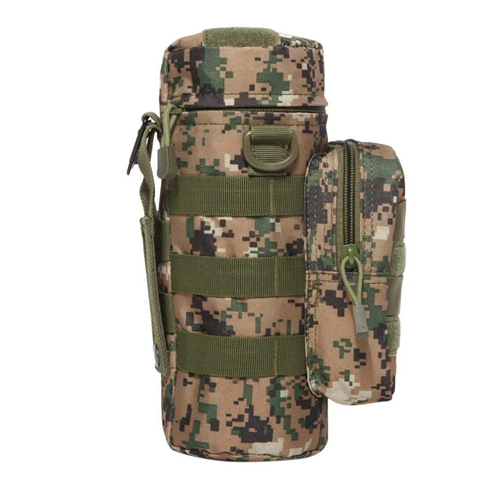 Molle Water Bottle Pouch – Tactical Kettle Carrier for Outdoor Camping