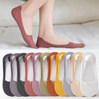 Cotton Invisible Low Cut Socks – Breathable Non-slip Liners for Casual Wear