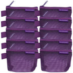 Transparent Mesh Zipper Pouch – Compact Organizer for Travel and Cables