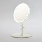 LED Touch Screen Makeup Mirror – Foldable Cosmetic Light for Daily Vanity
