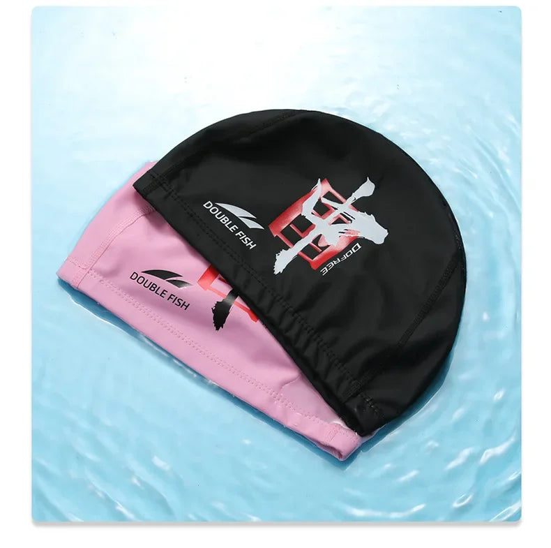 Waterproof PU Swimming Cap – Unisex Adult Professional Hat for Lap Training