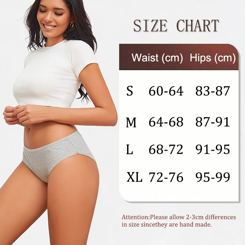 Cotton Briefs – Soft Striped Low Rise Underwear for Women