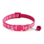 Printed Bell Pet Collar – Adjustable Safety Necklace for Cats and Small Dogs