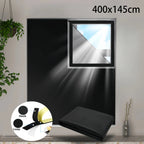 Blackout Window Privacy Film – Light Blocking UV Sunshade for Home Bedroom