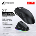 Wireless Gaming Mouse – RGB Ergonomic Bluetooth PC Mouse for Esports