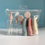 Silicone Travel Bottle Set – Refillable Liquid Containers for Toiletry Storage