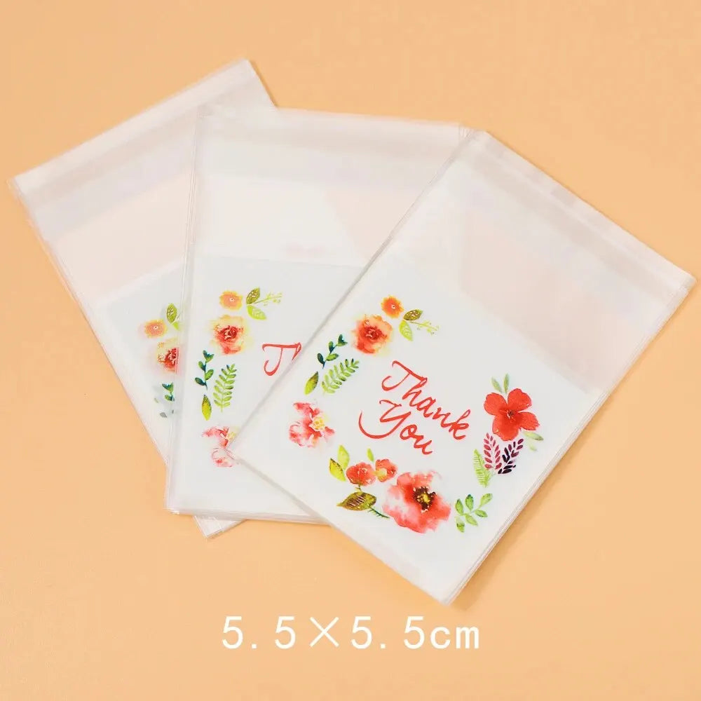 Self-Adhesive Flower Pouches – Colorful Plastic Bags for Gift Packaging