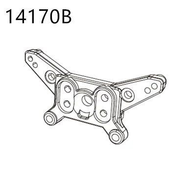 RC Car Spare Parts – Differential Shock and Tire Set for 1/14 Scale Models