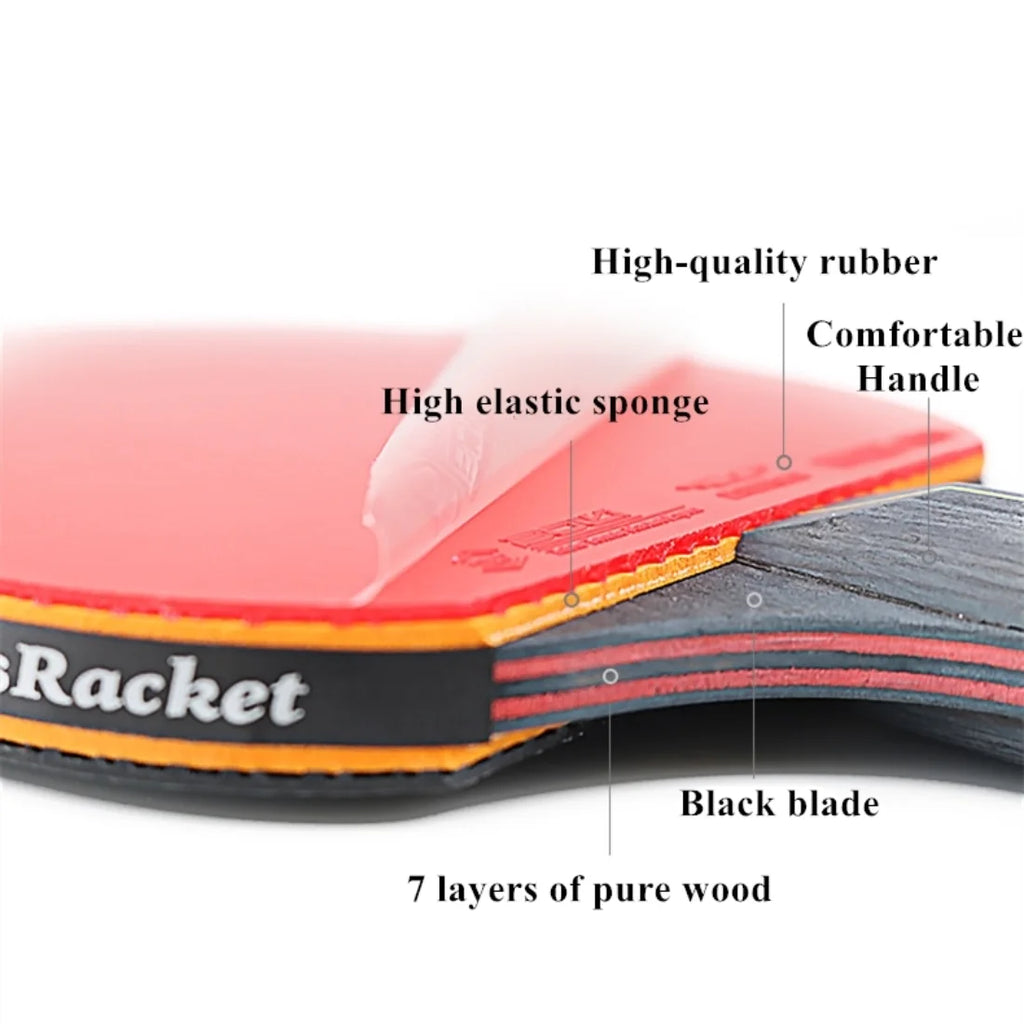 Professional Table Tennis Racket Set – Ping Pong Paddle for Competition Play