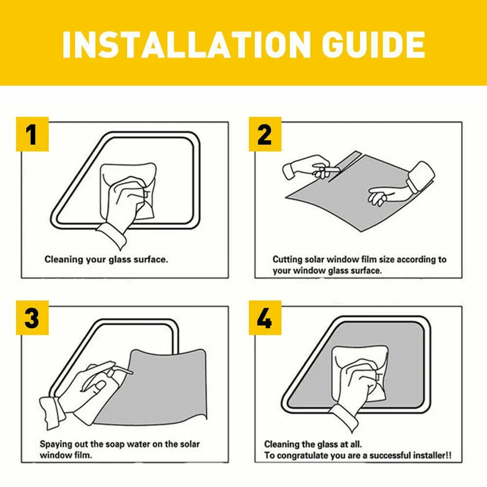 Black Window Tint Film – Solar UV Protection for Auto and Home Glass