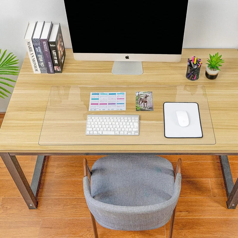 Clear PVC Desk Mat – Non-Slip Waterproof Table Protector for Office Writing