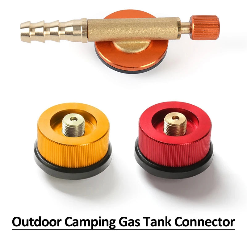 Camping Stove Adapter – Gas Cylinder Valve Converter for Outdoor Cooking