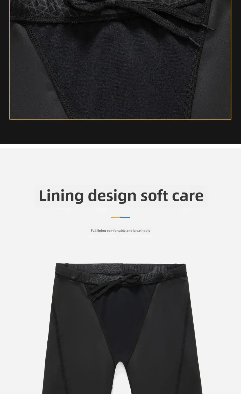 Camouflage Swim Trunks – Breathable Loose-fit Boardshorts for Men