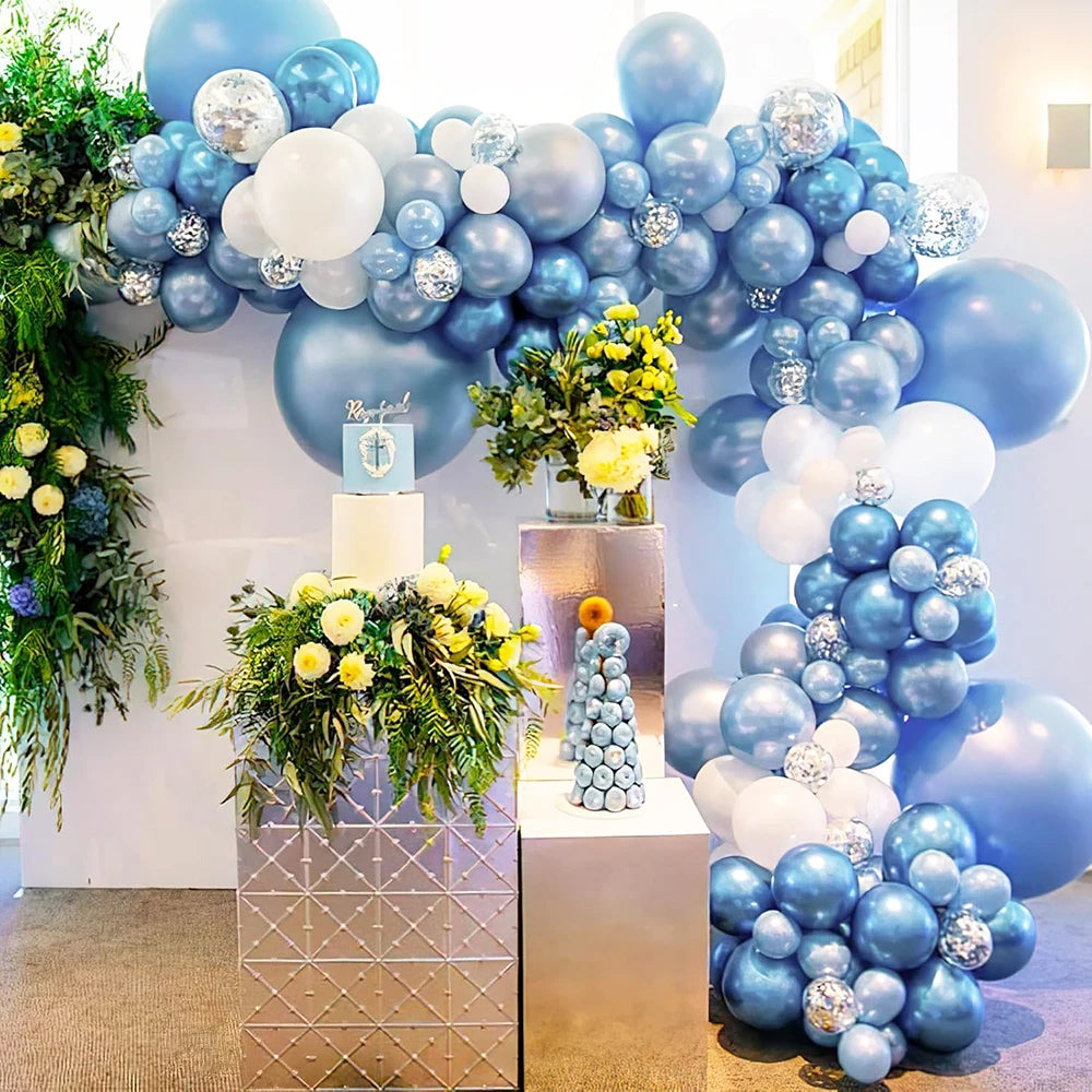 Metallic Assorted Balloons – Decorative Party Decor for Weddings and Birthdays
