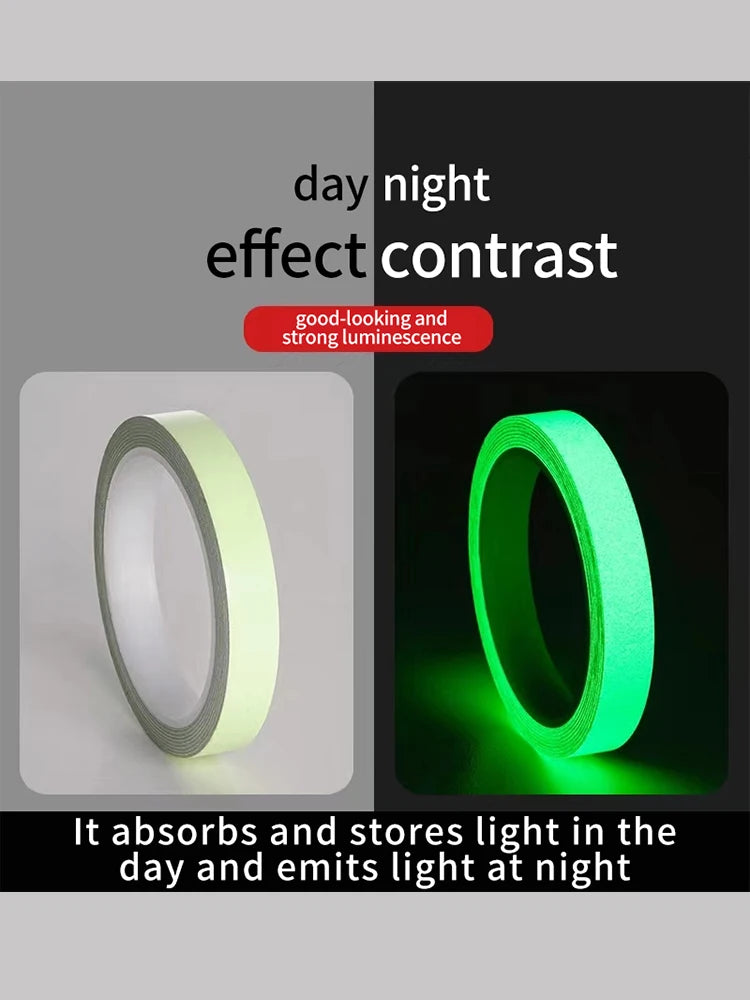3m Fluorescent Luminous Tape – Glow in the Dark Safety Strip for Home Stairs