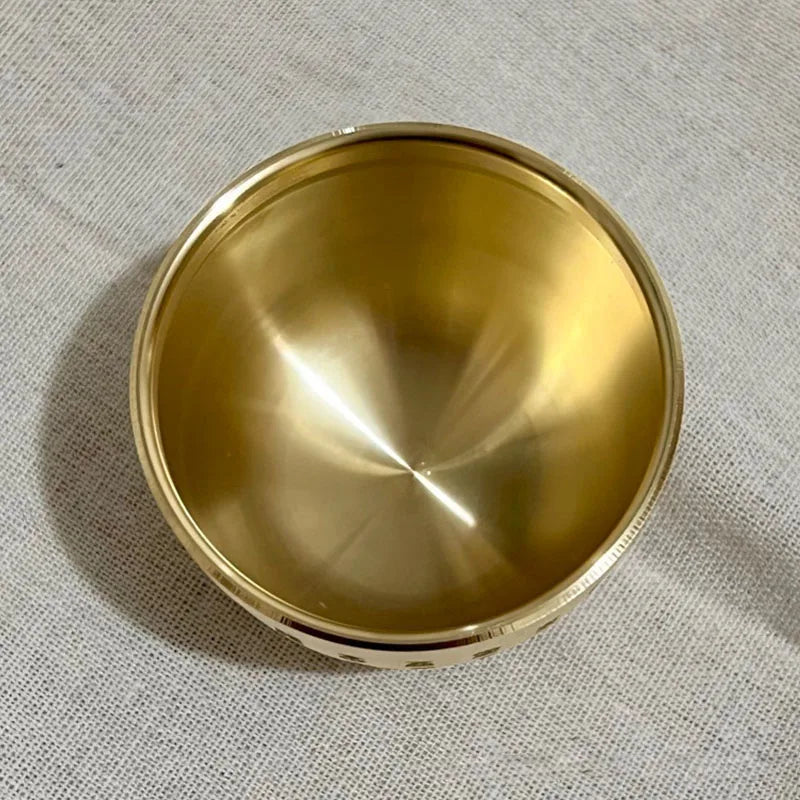 Copper Feng Shui Blessing Bowl – Mini Decorative Statue for Meaningful Gifts