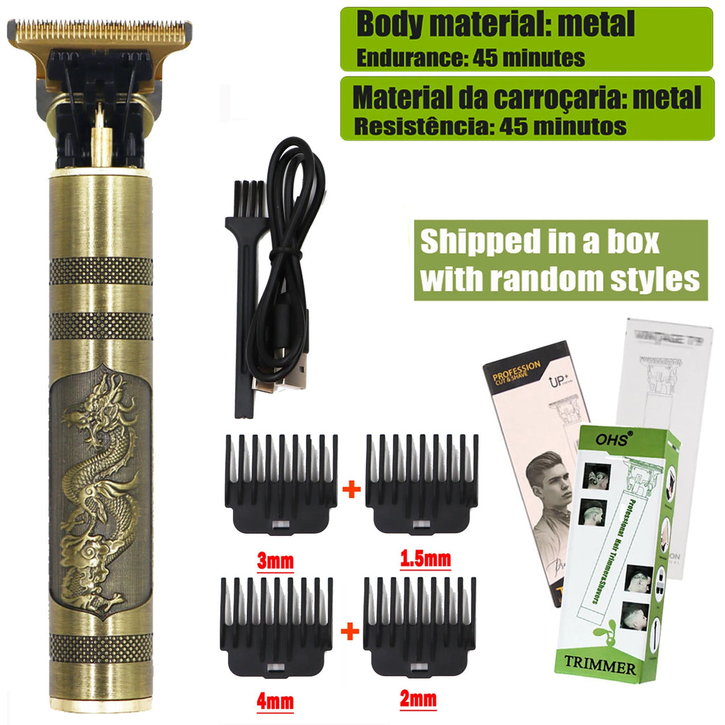 Cordless Electric Hair Trimmer – Professional Barber Shaver for Men