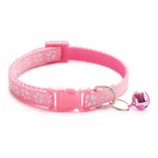 Printed Bell Pet Collar – Adjustable Safety Necklace for Cats and Small Dogs