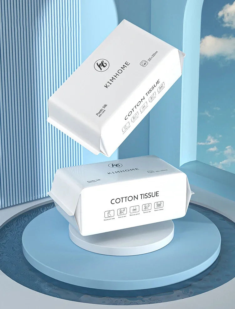 Soft Cotton Disposable Face Towels – Absorbent Rags for Skincare and Bathing