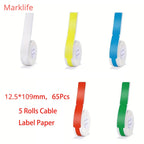 Thermal Label Maker Tape – Waterproof Adhesive Stickers for Office and Home