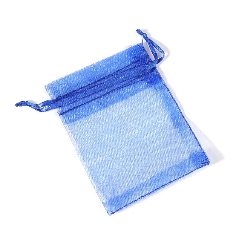 Organza Gauze Gift Bags – Drawstring Jewelry Pouches for Wedding Party Favors