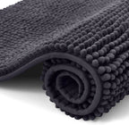 Chenille Bathroom Mat – Ultra Soft Absorbent Non-slip Rug for Shower Floors