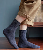 Thermal Terry Winter Socks – Thick Unisex Crew for Cold Weather