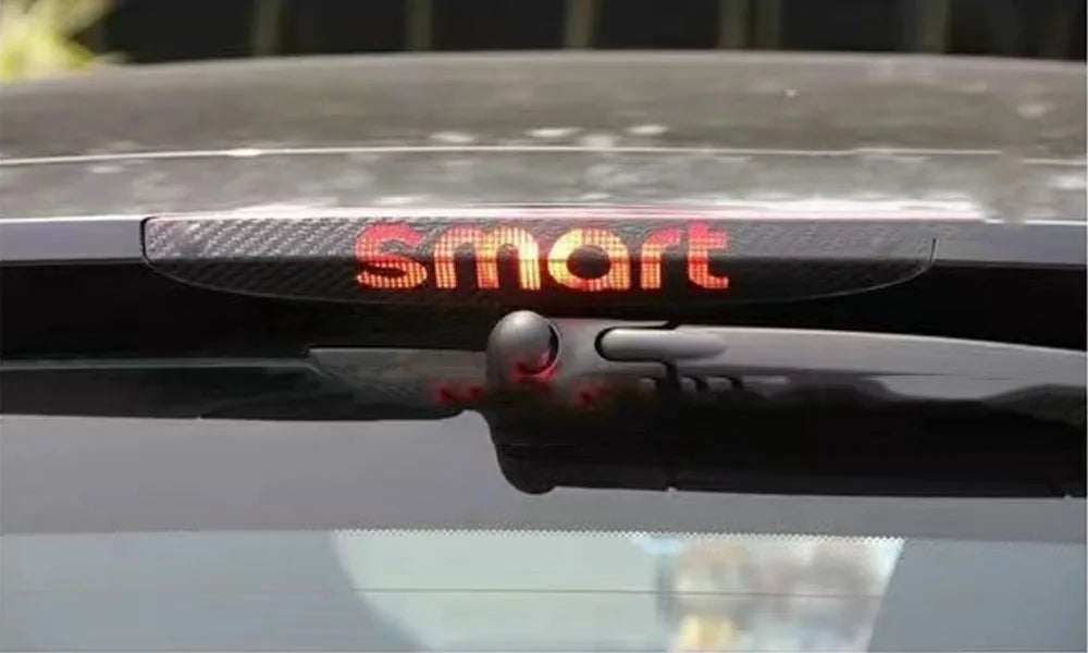 Carbon Fiber Brake Light Decal – Decorative Overlay for Smart Fortwo Forfour